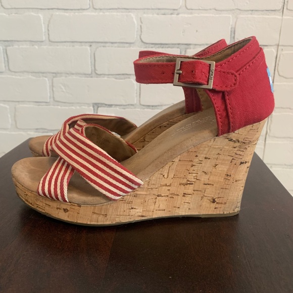 Toms wedge sandals - Picture 1 of 6